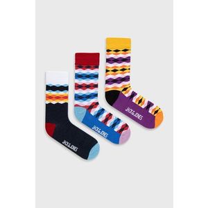 Ponožky Jack & Jones (3-pack) tmavomodrá farba vyobraziť