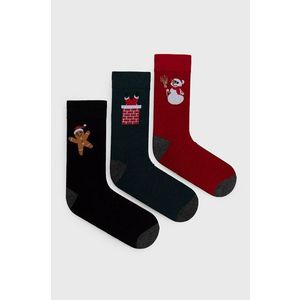 Ponožky Jack & Jones (3-pack) čierna farba vyobraziť