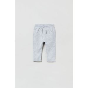 Detské nohavice OVS šedá farba, jednofarebné vyobraziť