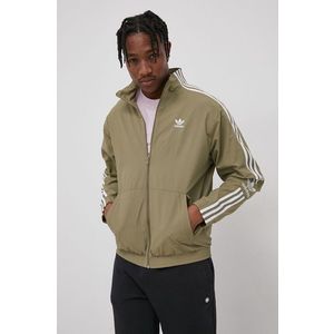 Bunda adidas Originals žltá farba, prechodná vyobraziť