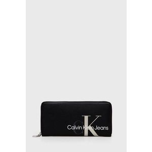 Peňaženka Calvin Klein Jeans dámska, čierna farba vyobraziť