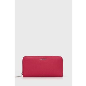 Peňaženka Calvin Klein dámska, ružová farba vyobraziť