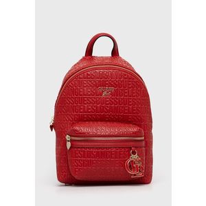 Detský ruksak Guess červená farba, malý, jednofarebný vyobraziť
