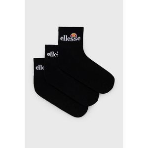Ponožky Ellesse (3-pack) čierna farba vyobraziť