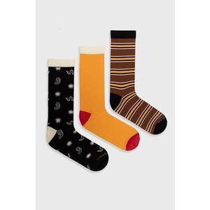 Ponožky Scotch & Soda (3-pack) hnedá farba vyobraziť
