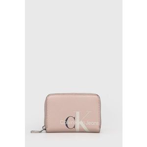 Peňaženka Calvin Klein Jeans dámska, ružová farba vyobraziť