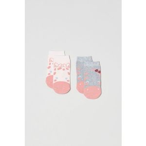 Detské ponožky OVS (2-pack) ružová farba vyobraziť