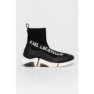 Topánky Karl Lagerfeld čierna farba vyobraziť