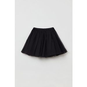 Dievčenská sukňa OVS čierna farba, mini, áčkový strih vyobraziť