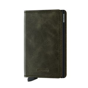 Kožená peňaženka Secrid SV.OliveBlack-OLIV/BLACK, pánska, zelená farba vyobraziť
