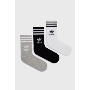Ponožky adidas Originals (3-pack) HC9554 biela farba vyobraziť