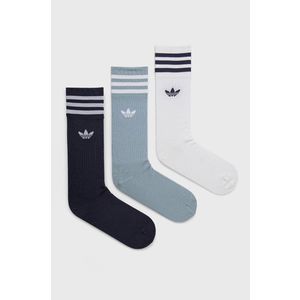Ponožky adidas Originals (3-pack) HC9559 biela farba vyobraziť