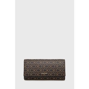 Peňaženka Calvin Klein dámska, hnedá farba vyobraziť