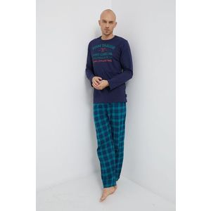 Pyžamová sada Tom Tailor tmavomodrá farba, jednofarebná vyobraziť