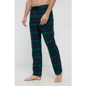 Bavlnené pyžamové nohavice GAP zelená farba, vzorované vyobraziť