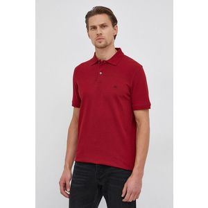 Polo tričko Selected Homme pánske, červená farba, jednofarebné vyobraziť