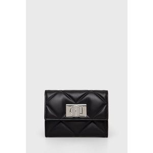 Kožená peňaženka Furla Compact dámska, čierna farba vyobraziť