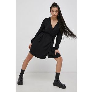 Šaty Superdry čierna farba, mini, áčkový strih vyobraziť