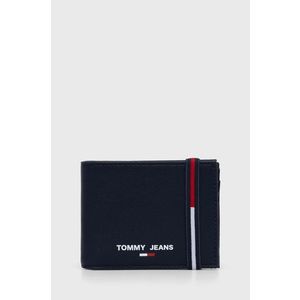 Peňaženka Tommy Jeans pánska, tmavomodrá farba vyobraziť