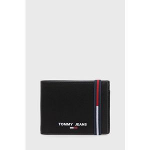 Peňaženka Tommy Jeans pánska, čierna farba vyobraziť