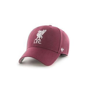 Čiapka 47brand EPL Liverpool fialová farba, s nášivkou vyobraziť