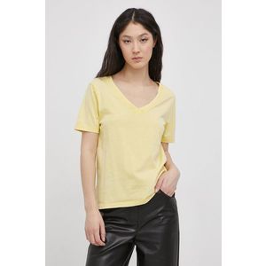 Bavlnené tričko JDY žltá farba vyobraziť