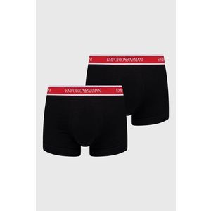 Boxerky Emporio Armani Underwear (2-pack) pánske, čierna farba vyobraziť