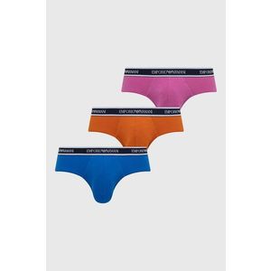 Slipy Emporio Armani Underwear (3-pack) pánske, oranžová farba vyobraziť