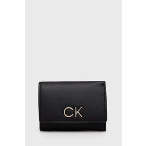 Peňaženka + kľúčenka Calvin Klein dámska, čierna farba vyobraziť