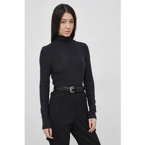 Tričko s dlhým rukávom Vero Moda dámske, čierna farba vyobraziť