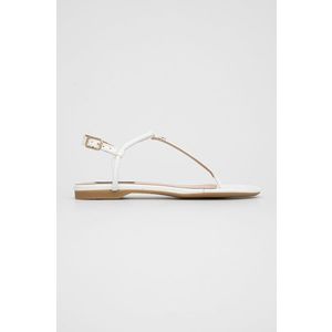 Kožené sandále Patrizia Pepe dámske, biela farba vyobraziť