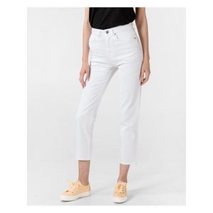 Straight fit pre ženy Pepe Jeans - biela vyobraziť