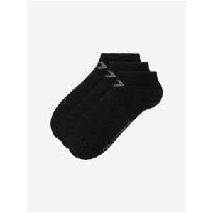 Sada troch párov dámskych ponožiek v čiernej farbe Converse vyobraziť