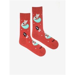 Ponožky pre ženy Fusakle - červená vyobraziť