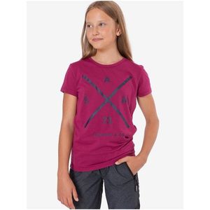 Tmavoružové dievčenské tričko s potlačou SAM 73 Caroline vyobraziť