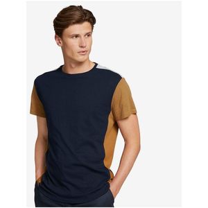Hnedo-modré pánske tričko Tom Tailor Denim vyobraziť