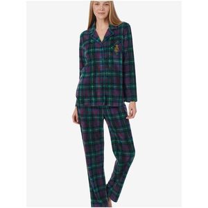Zeleno-modré dámske kockované pyžamo Ralph Lauren vyobraziť