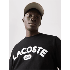 Čierne pánske tričko Lacoste vyobraziť