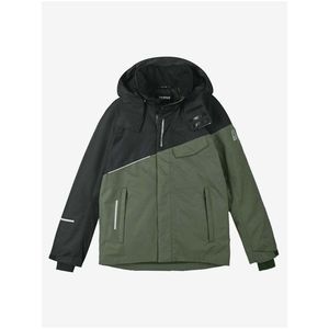 Čierno-zelená chlapčenská zimná vodeodolná bunda Reima vyobraziť