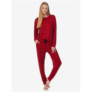 Červené dámske kockované pyžamo Ralph Lauren vyobraziť