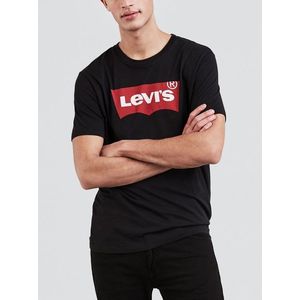 Čierne pánske tričko s potlačou Levi's® vyobraziť