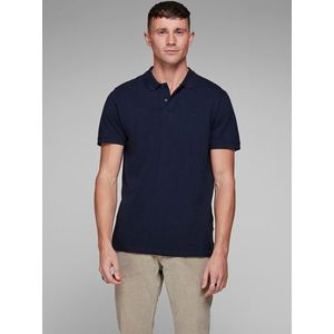 Modrá basic polokošeľa Jack & Jones vyobraziť