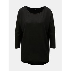 Čierny voľný sveter s 3/4 rukávom ONLY vyobraziť