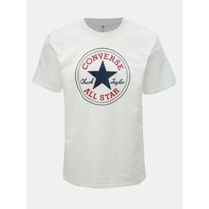 Biele pánske tričko s potlačou Converse vyobraziť