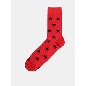 Červené vzorované ponožky Fusakle Hviezda imperialista vyobraziť