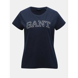 Tmavomodré dámske tričko s potlačou GANT vyobraziť