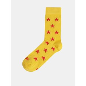 Žlté vzorované ponožky Fusakle Hviezda plážová vyobraziť