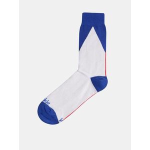 Bielo–modré ponožky Fusakle Vlajka vyobraziť