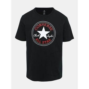 Čierne pánske tričko s potlačou Converse vyobraziť