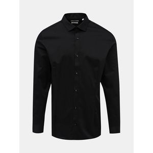 Čierna slim fit košeľa Jack & Jones Parma vyobraziť